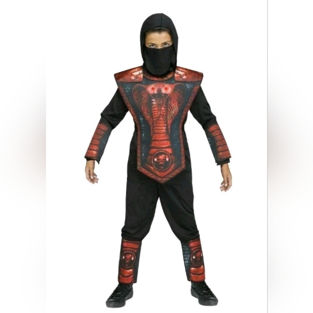 Cobra Ninja Boys Halloween Costume Size Small 6-7 & Medium 8 New